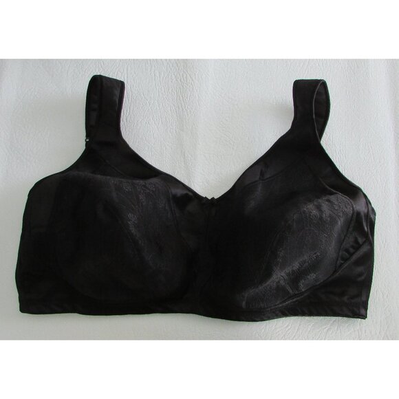 JUST MY SIZE Soft Cup Bra - Black - 46D - NEW - Picture 1 of 10
